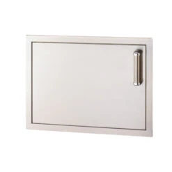 Fire Magic 24-Inch Premium Flush Stainless Steel Left-Hinged Horizontal Single Access Door With Soft Close