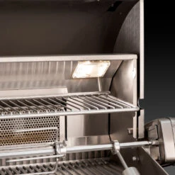 Fire Magic Aurora A660i 30-Inch 3-Burner Built-In Natural Gas Grill With Rear Burner And Magic View Window -BBQ Haven Shop FM Closeup Aurora Halogen Lights 1