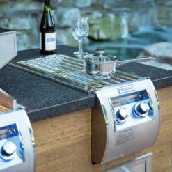 Fire Magic Echelon Black Diamond 30,000 BTU Built-In Natural Gas Double Side Burner 5 Fire Magic Echelon Black Diamond 30,000 BTU Built-In Natural Gas Double Side Burner -BBQ Haven Shop FM Lifestyle Dbl Side Burner 01