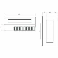 Prism Hardscapes Fairmont 72-Inch 65,000 BTU Natural Gas Rectangular Fire Pit Table - Pewter -BBQ Haven Shop Fairmont spec 1