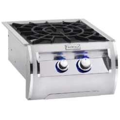 Fire Magic Echelon Diamond 60,000 BTU Built-In Natural Gas Power Burner With Porcelain Coated Cast Iron Grid