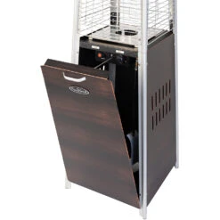Fire Sense Pyramid Flame Series 47,000 BTU Propane Gas Decorative Fire Feature - Brushed Bronze -BBQ Haven Shop Fire Sense Pyramid Flame Series 47000 BTU Propane Gas Decorative Fire Feature Brushed Bronze Base Open