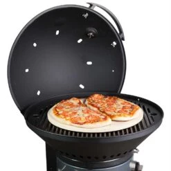 Fuego Grills 16-Inch Pizza Stone Kit - Pizza Stone, Foldable Pizza Peel, And Cutter