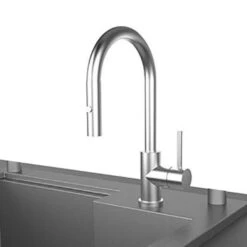 Hestan 30-Inch Stainless Steel Built-In Bar Center With Ice Chest & Sink 7 Hestan 30-Inch Stainless Steel Built-In Bar Center With Ice Chest & Sink -BBQ Haven Shop Hestan 30 Inch Stainless Steel Built In Bar Center with Ice Chest and Sink Faucet