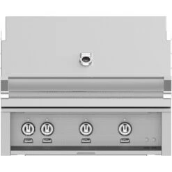 Hestan 36-Inch 3-Burner Built-In Natural Gas Grill With Infrared Rotisserie Burner - Steeletto