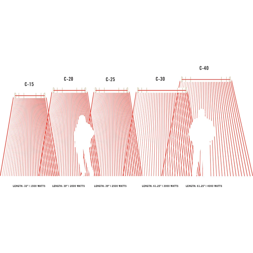 Infratech C-Series 61 1/4-Inch 4000W Single Element Electric Infrated Patio Heater - 277V - Almond 6 Infratech C-Series 61 1/4-Inch 4000W Single Element Electric Infrated Patio Heater - 277V - Almond - Image 6