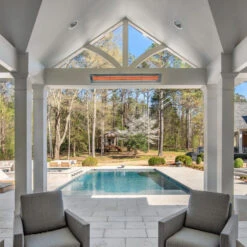 Infratech CD-Series 39-Inch 4000W Dual Element Electric Infrated Patio Heater - 480V - Copper -BBQ Haven Shop Infratech CD Series Lifestyle 9