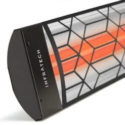 Infratech Craftsman Motif Collection 39-Inch 4000W Dual Element Electric Infrated Patio Heater - 480V - Black