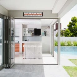 Infratech Contemporary Motif Collection 61 1/4-Inch 3000W Single Element Electric Infrated Patio Heater - 240V - Black 14 Infratech Contemporary Motif Collection 61 1/4-Inch 3000W Single Element Electric Infrated Patio Heater - 240V - Black -BBQ Haven Shop Infratech Motif Collection Contemporary Black Lifestyle