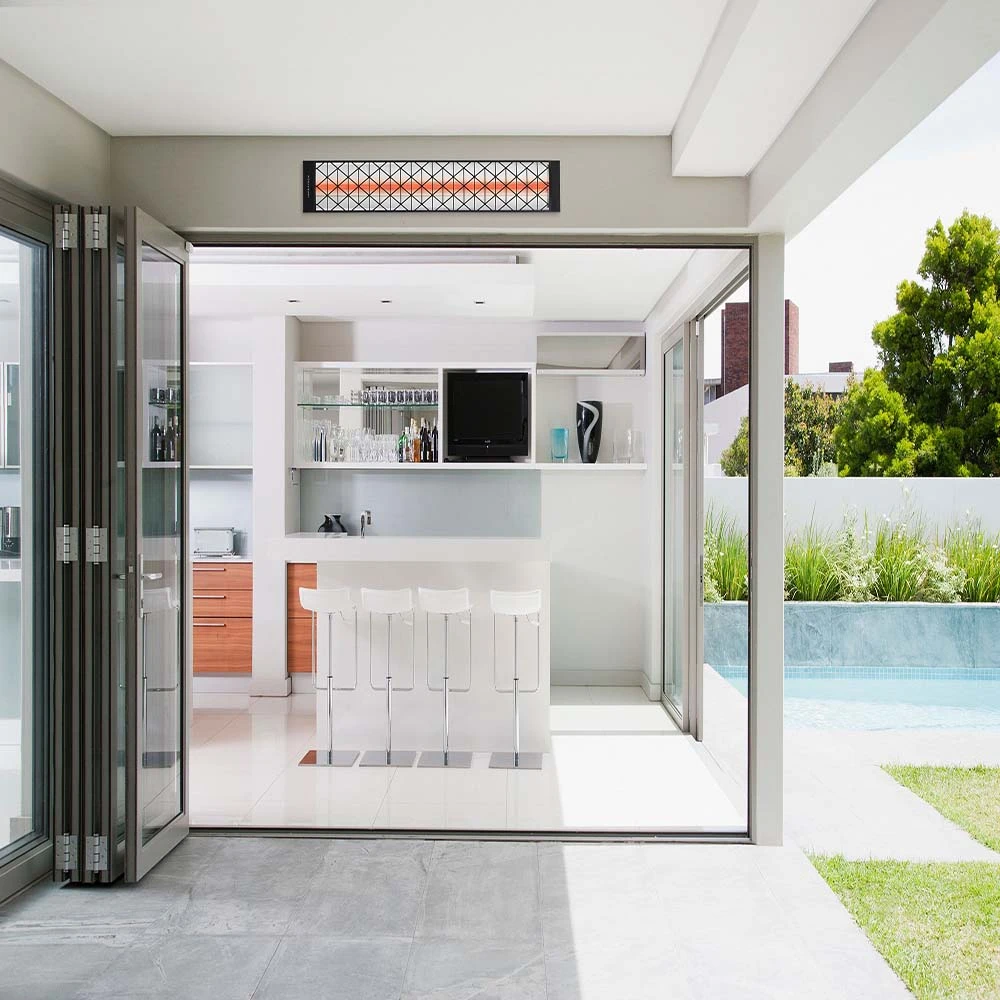 Infratech Contemporary Motif Collection 61 1/4-Inch 3000W Single Element Electric Infrated Patio Heater - 240V - Black 7 Infratech Contemporary Motif Collection 61 1/4-Inch 3000W Single Element Electric Infrated Patio Heater - 240V - Black - Image 7