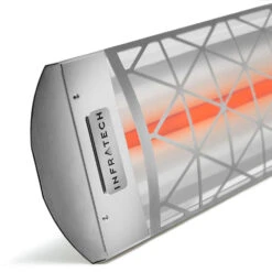 Infratech Contemporary Motif Collection 39-Inch 2000W Single Element Electric Infrated Patio Heater - 480V - Stainless Steel