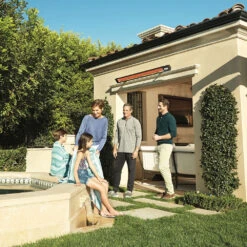 Infratech Slimline Series 63 1/2-Inch 4000W Single Element Electric Infrated Patio Heater - 208V - Black Shadow 12 Infratech Slimline Series 63 1/2-Inch 4000W Single Element Electric Infrated Patio Heater - 208V - Black Shadow -BBQ Haven Shop Infratech Slimline Series BlackShadow Lifestyle 1