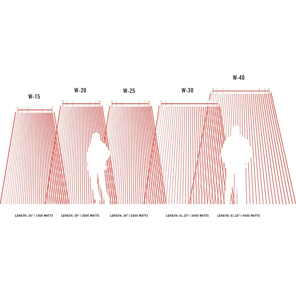 Infratech W-Series 39-Inch 2500W Single Element Electric Infrated Patio Heater - 208V - Almond 6 Infratech W-Series 39-Inch 2500W Single Element Electric Infrated Patio Heater - 208V - Almond - Image 6