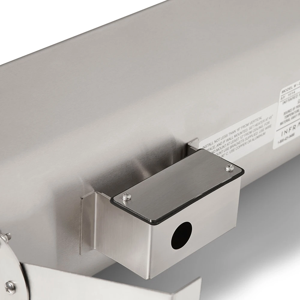 Infratech W-Series 61 1/4-Inch 4000W Single Element Electric Infrated Patio Heater - 240V - Stainless Steel 4 Infratech W-Series 61 1/4-Inch 4000W Single Element Electric Infrated Patio Heater - 240V - Stainless Steel - Image 4