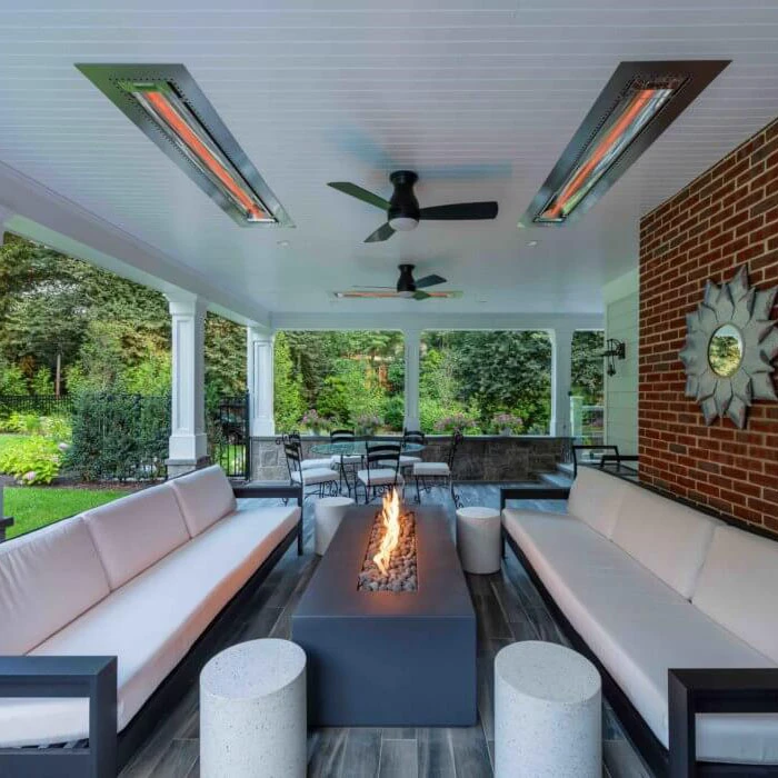 Infratech W-Series 39-Inch 2500W Single Element Electric Infrated Patio Heater - 240V - Bronze 9 Infratech W-Series 39-Inch 2500W Single Element Electric Infrated Patio Heater - 240V - Bronze - Image 9