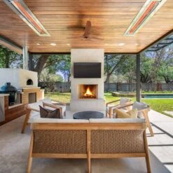 Infratech WD-Series 61 1/4-Inch 6000W Dual Element Electric Infrated Patio Heater - 277V - White 17 Infratech WD-Series 61 1/4-Inch 6000W Dual Element Electric Infrated Patio Heater - 277V - White -BBQ Haven Shop Infratech WD Series Lifestyle 11