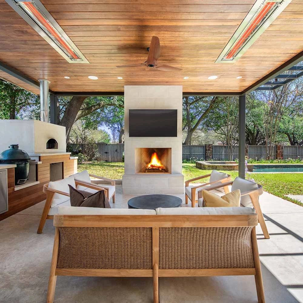 Infratech WD-Series 61 1/4-Inch 6000W Dual Element Electric Infrated Patio Heater - 277V - White 9 Infratech WD-Series 61 1/4-Inch 6000W Dual Element Electric Infrated Patio Heater - 277V - White - Image 9