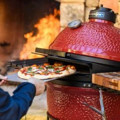 Kamado Joe DoJoe Kamado Pizza Oven System - Fits Kamado Joe 24-Inch Big Joe Grills -BBQ Haven Shop Kamado Joe Big Joe DoJoe Kamado Pizza Oven System BJ DJ Lifestyle Pizza