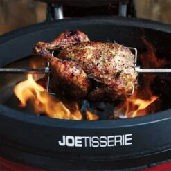 Kamado Joe JoeTisserie Kamado Rotisserie System - Fits Kamado Joe 18-Inch Classic Joe Grills -BBQ Haven Shop Kamado Joe Classic Joe JoeTisserie Kamado Rotisserie System KJ TISSERIENA Lifestyle Detail