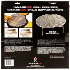 Kamado Joe Stainless Steel Grill Expander Cooking Grate - Fits Kamado Joe 24-Inch Big Joe Grills -BBQ Haven Shop Kamado Joe Grill Expander Cooking Grate BJ SCS Box Rear View