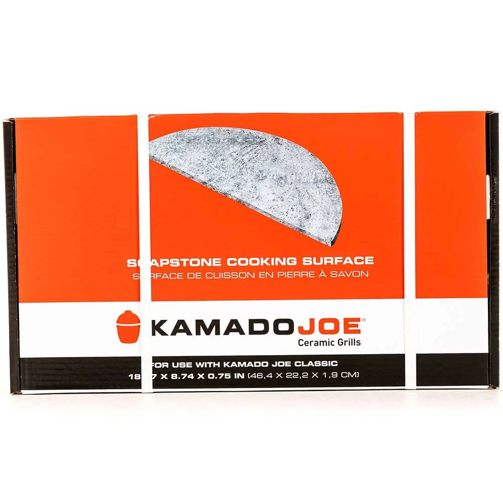 Kamado Joe Half Moon Bacteria And Stain Resistant Soapstone Slab - Fits Kamado Joe 18-Inch Classic Joe Grills 3 Kamado Joe Half Moon Bacteria And Stain Resistant Soapstone Slab - Fits Kamado Joe 18-Inch Classic Joe Grills - Image 3
