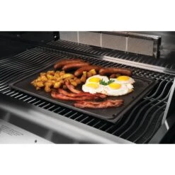 Napoleon Cast Iron Reversible Griddle For PRO 500, Prestige 500 & LEX Series Grills -BBQ Haven Shop Low Res JPG 56040 Skillet in use