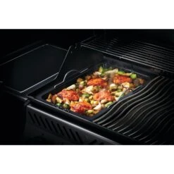 Napoleon Grill Roasting Pan -BBQ Haven Shop Low Res JPG 56055 Roasting Pan InUse Chicken Veggies