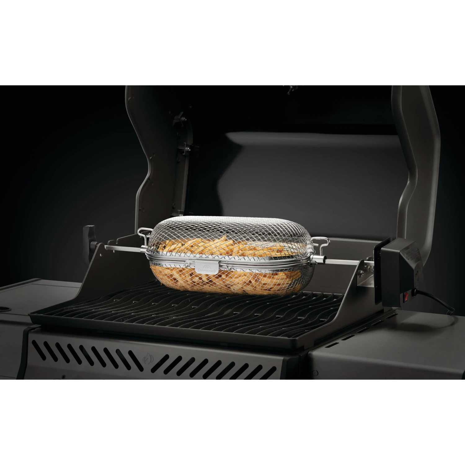 Napoleon Stainless Steel Rotisserie Grill Basket 2 Napoleon Stainless Steel Rotisserie Grill Basket - Image 2