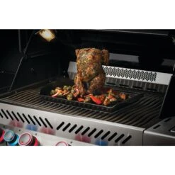 Napoleon Ceramic Roasting Pan And Beer Can Chicken Roaster Set -BBQ Haven Shop Low Res JPG 70150 Ceramic Roasting Pan Chicken InUse