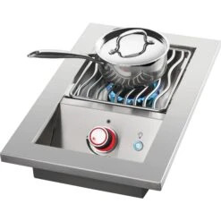 Napoleon Built-In 700 Series 10,000 BTU 10-Inch Drop-In Propane Gas Single Side Burner With Stainless Steel Cover -BBQ Haven Shop Low Res JPG BIB10RT DropIn Burners Ang InUse