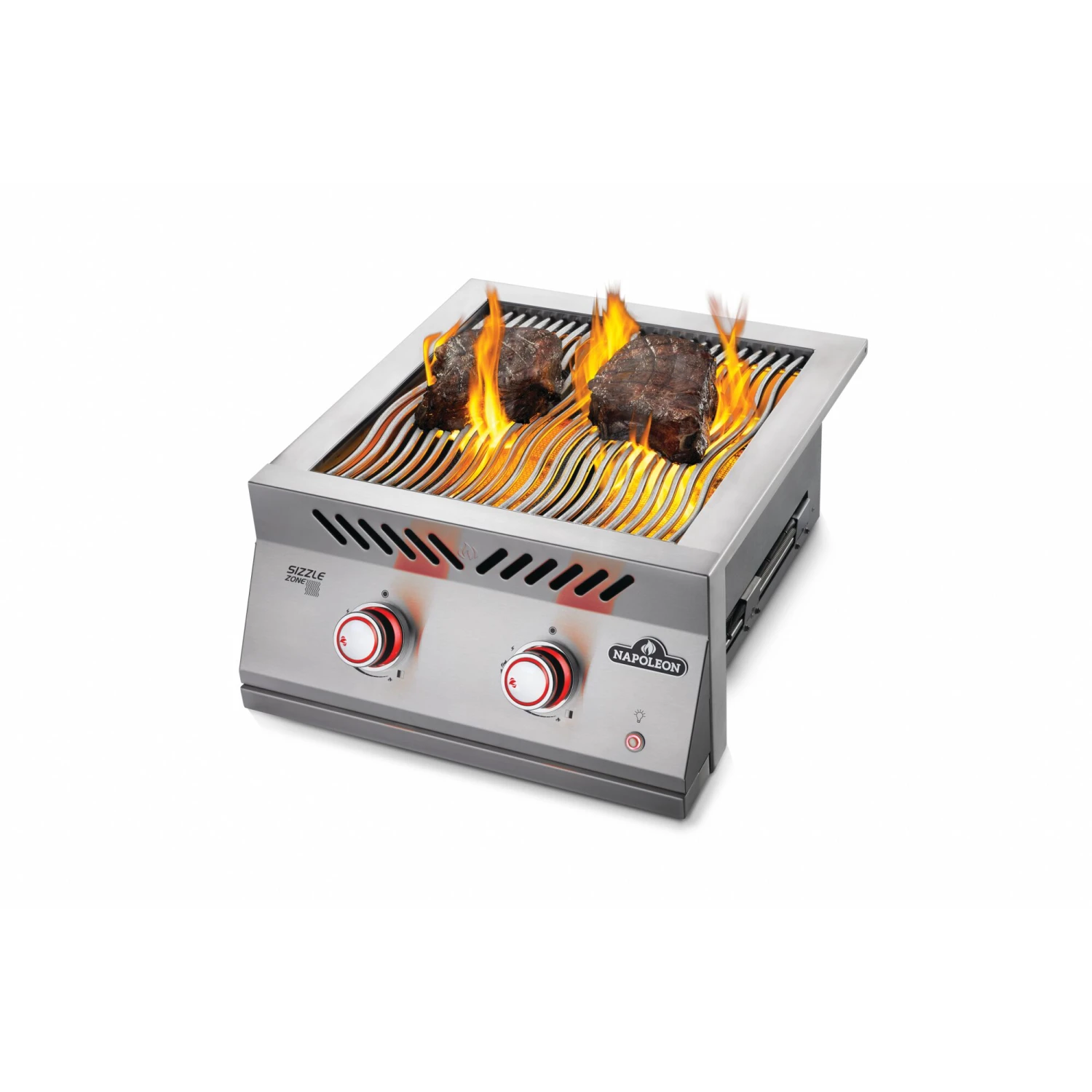Napoleon Built-in 700 Series 30,000 BTU 18-Inch Natural Gas Infrared Double Side Burner With Stainless Steel Cover 2 Napoleon Built-in 700 Series 30,000 BTU 18-Inch Natural Gas Infrared Double Side Burner With Stainless Steel Cover - Image 2