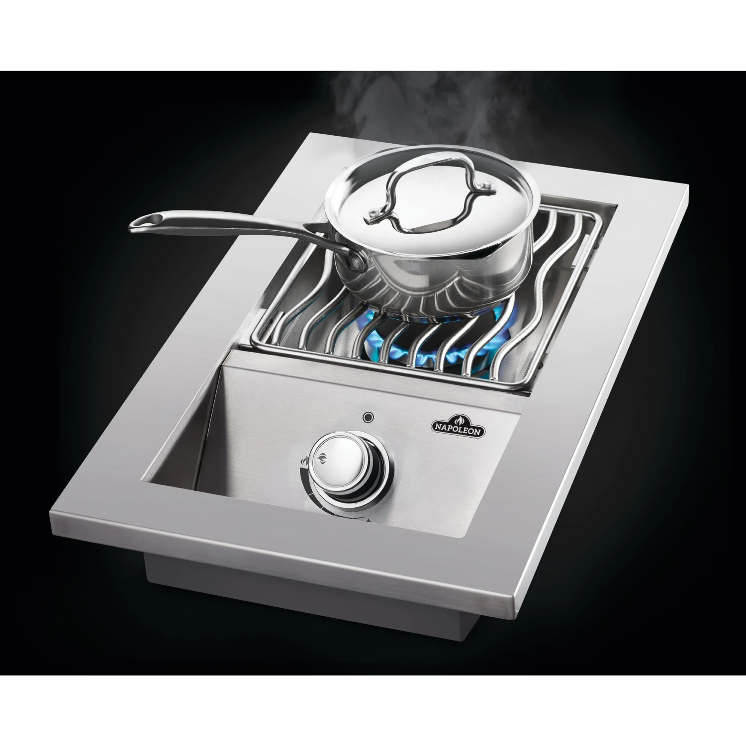 Napoleon 10-Inch Built-in 500 Series Natural Gas Single Range Top Burner With Stainless Steel Cover 2 Napoleon 10-Inch Built-in 500 Series Natural Gas Single Range Top Burner With Stainless Steel Cover - Image 2