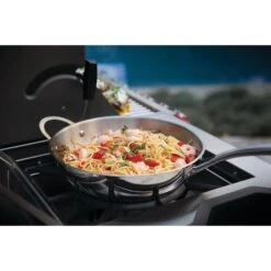 Napoleon 12-Inch Stainless Steel Wok -BBQ Haven Shop Low Res JPG Prestige Pro825 3 Life Shrimp and Pasta on Side Burner