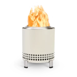 Solo Stove Mesa XL 7-Inch Round Stainless Steel Wood Burning Tabletop Fire Pit - Bone