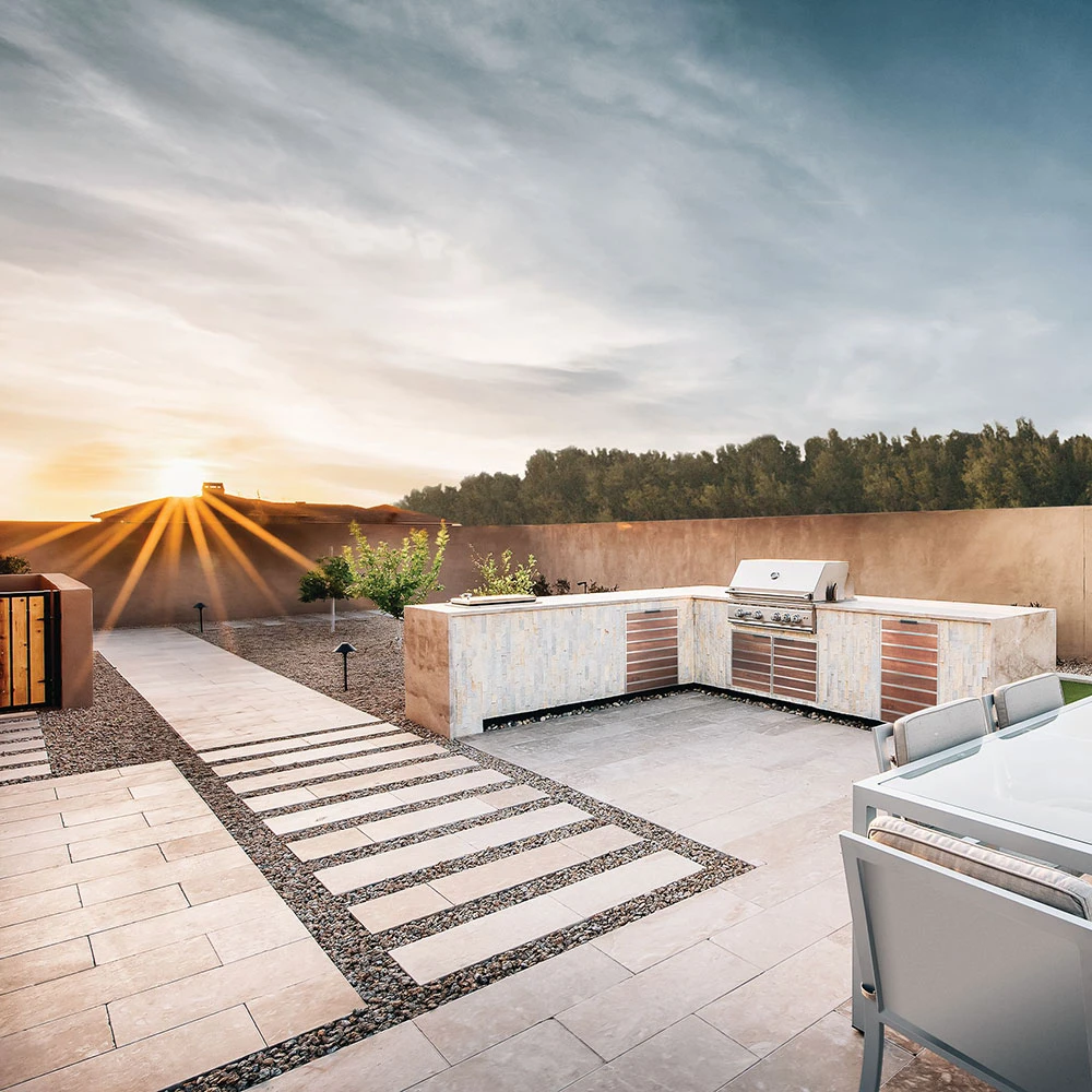 Madera By Summerset 20-Inch Stainless Steel And Teak Wood Roll-Out Trash And Recycling Bin 3 Madera By Summerset 20-Inch Stainless Steel And Teak Wood Roll-Out Trash And Recycling Bin - Image 3