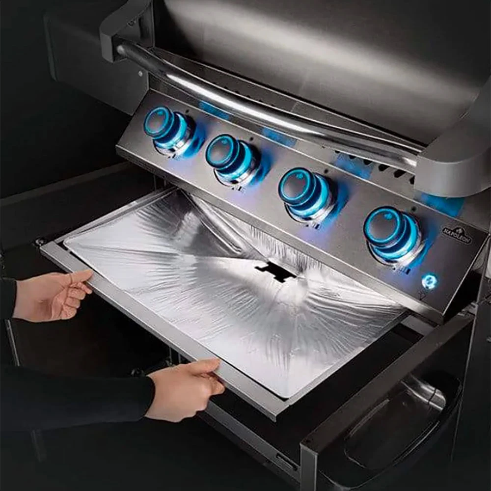 Napoleon 22-Inch X 11-Inch Drip Pan Grease Tray Liners - Set Of 3 - Fits Napoleon Pro And Prestige 500 Grills 2 Napoleon 22-Inch X 11-Inch Drip Pan Grease Tray Liners - Set Of 3 - Fits Napoleon Pro And Prestige 500 Grills - Image 2