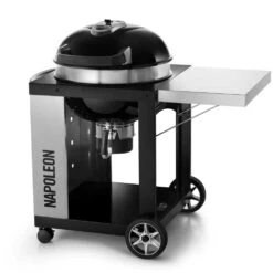 Napoleon PRO 22-Inch Freestanding Charcoal Kettle Grill -BBQ Haven Shop Napoleon PRO CART Charcoal Angled View