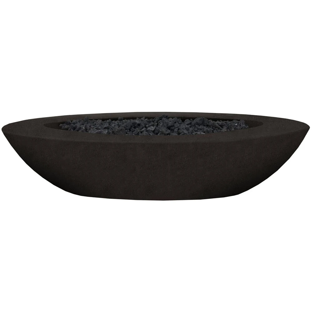 Prism Hardscapes Ovale 79-Inch Oval 65,000 BTU Propane Gas Fire Pit Bowl - Ebony 1 Prism Hardscapes Ovale 79-Inch Oval 65,000 BTU Propane Gas Fire Pit Bowl - Ebony