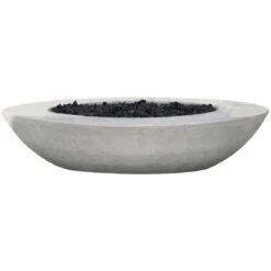 Prism Hardscapes Ovale 79-Inch Oval 65,000 BTU Natural Gas Fire Pit Bowl - Natural
