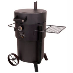Oklahoma Joe's Bronco Pro Drum Charcoal Smoker - Black -BBQ Haven Shop Oklahoma Joes Bronco Pro Drum Charcoal Smoker Black 19202099 Angle
