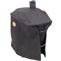Oklahoma Joe's Premium Grill Cover For Bronco Pro Drum Charcoal Smoker - Fits Oklahoma Joe's Drum Smoker And Pro Drum Charcoal Smoker -BBQ Haven Shop Oklahoma Joes Premium Grill Cover for Bronco Drum Smokers 1756851P04 Side View
