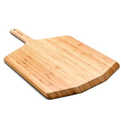 Ooni 12-Inch Bamboo Pizza Peel & Serving Board 9 Ooni 12-Inch Bamboo Pizza Peel & Serving Board -BBQ Haven Shop Ooni 12 Inch Bamboo Pizza Peel and Serving Board UU P08200 Fits Ooni Fyra 12 Koda 12 and Karu 12 Side View