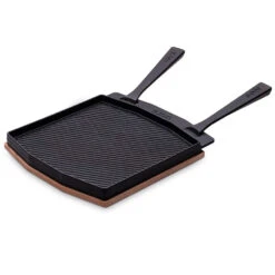 Ooni Dual-Sided Grizzler Plate -BBQ Haven Shop Ooni Dual Sided Grizzler Plate UU P0A000 Grided Side