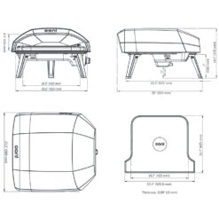 Ooni Koda 16 Propane Gas Powered Portable Outdoor Pizza Oven -BBQ Haven Shop Ooni Koda 16 Propane Gas Powered Portable Outdoor Pizza Oven UU P0AB00 Spec Sheet
