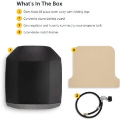 Ooni Koda 16 Propane Gas Powered Portable Outdoor Pizza Oven -BBQ Haven Shop Ooni Koda 16 Propane Gas Powered Portable Outdoor Pizza Oven UU P0AB00 Whats In The Box