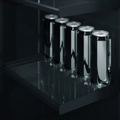 Zephyr Presrv 24-Inch 6 Cu. Ft. Reversible-Hinged Outdoor Rated Kegerator With Locking Door -BBQ Haven Shop PRKB24C01AS OD glass beverage shelf 1