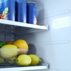 Zephyr Presrv 24-Inch 5.6 Cu. Ft. Outdoor Rated Compact Refrigerator With Locking Door -BBQ Haven Shop PRR24C01AS OD LED cloud white