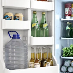 Zephyr Presrv 24-Inch 5.6 Cu. Ft. Outdoor Rated Compact Refrigerator With Locking Door -BBQ Haven Shop PRR24C01AS OD door shelves configuration 2