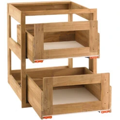 Pacific Teak Millworks Cottage Style 18-Inch Teak Wood Double Access Drawer 16 Pacific Teak Millworks Cottage Style 18-Inch Teak Wood Double Access Drawer -BBQ Haven Shop Pacific Teak Millworks Cottage Style 20 Inch Teak Wood Double Access Drawer UD2V 18C Cabinet Open