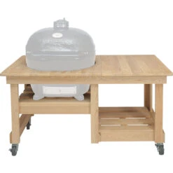 Primo Counter Top Cypress Kamado Table For Primo Oval XL With Ceramic Feet